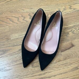 Ally pointed toe block heels